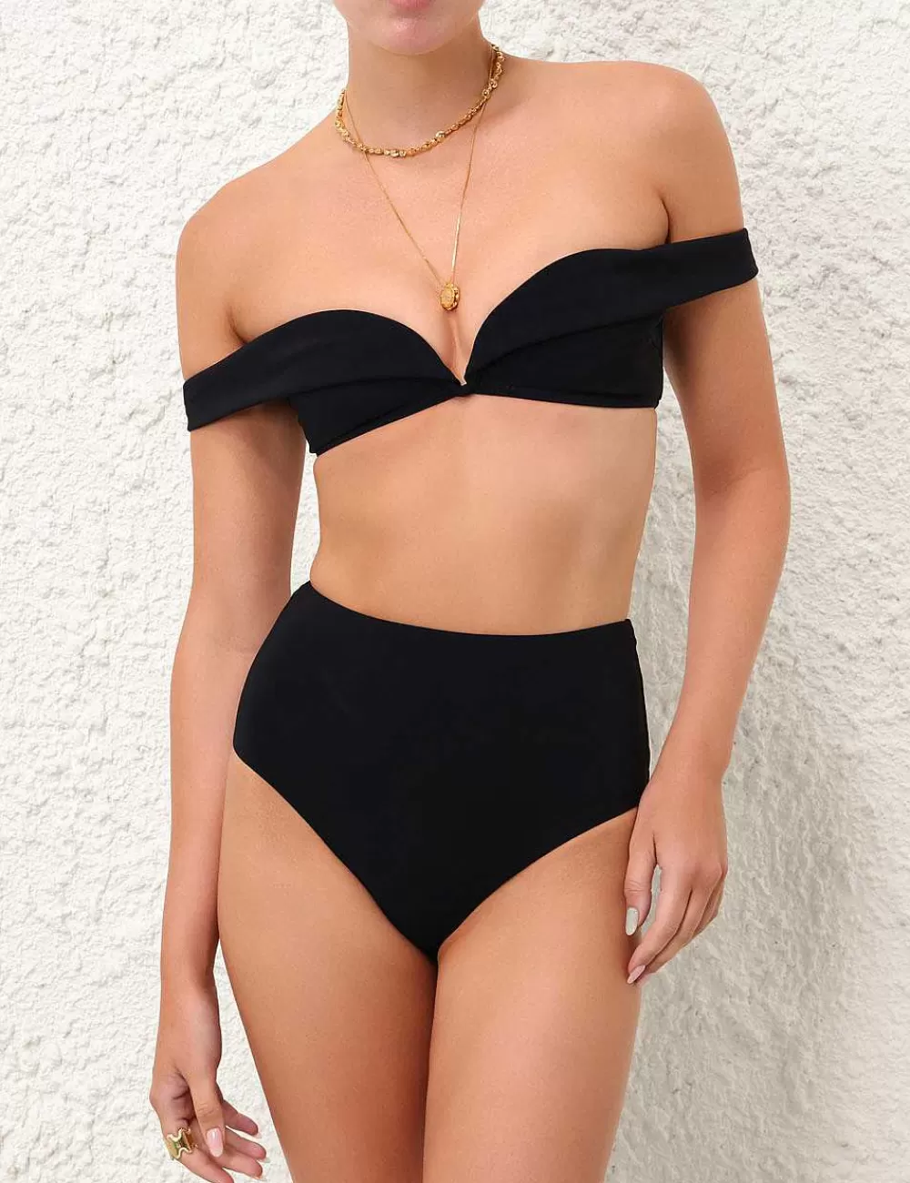 Online ZIMMERMANN Lexi Off Shoulder Bikini