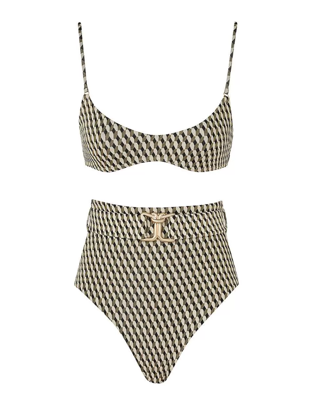 Outlet ZIMMERMANN Lexi Textured Scoop Bikini