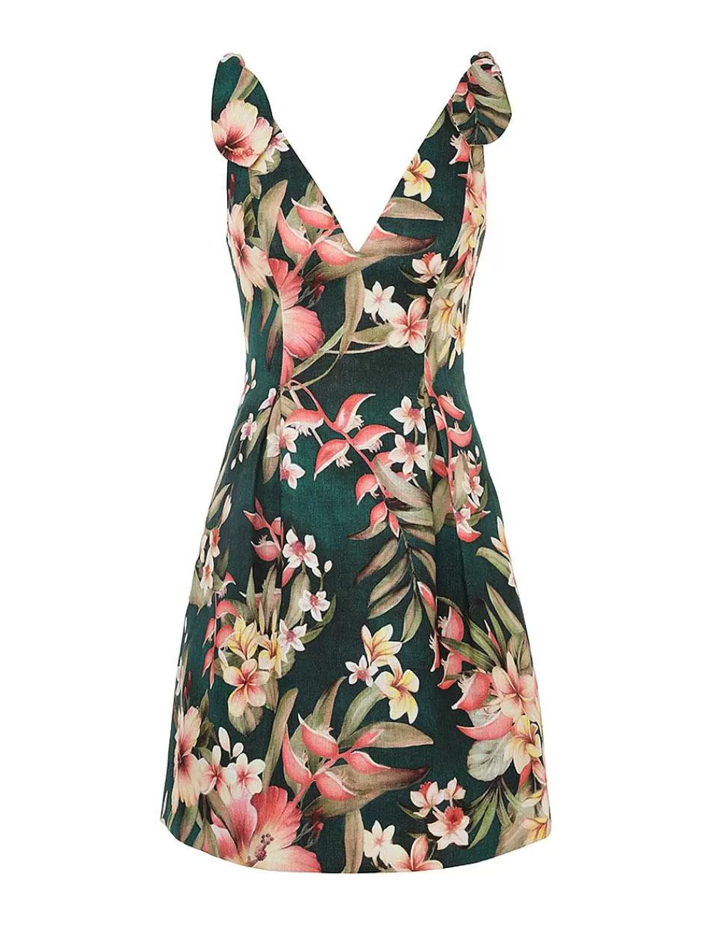 Shop ZIMMERMANN Lexi Tie Mini Dress