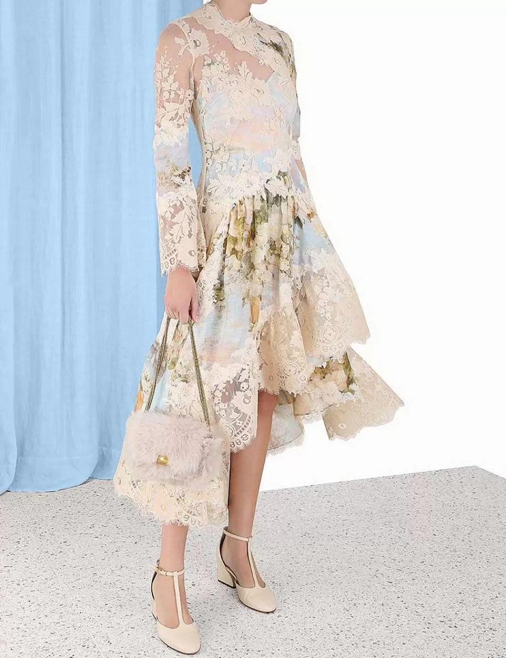 Fashion ZIMMERMANN Luminosity Asymmetric Dress