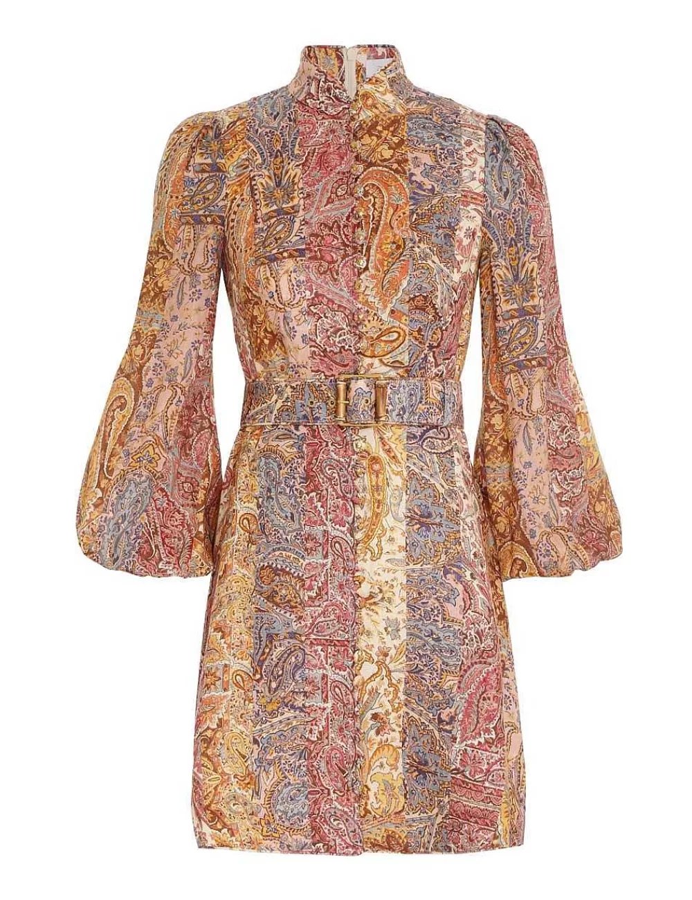 Fashion ZIMMERMANN Luminosity Belted Mini Dress