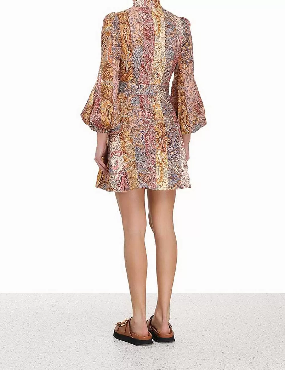 Fashion ZIMMERMANN Luminosity Belted Mini Dress