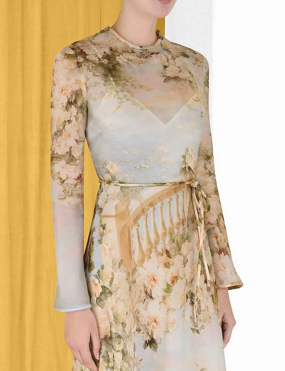 Cheap ZIMMERMANN Luminosity Bias Slip Dress