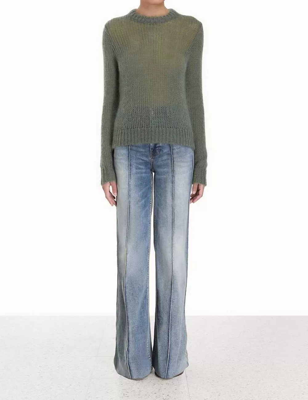 Best Sale ZIMMERMANN Luminosity Crew Neck Sweater