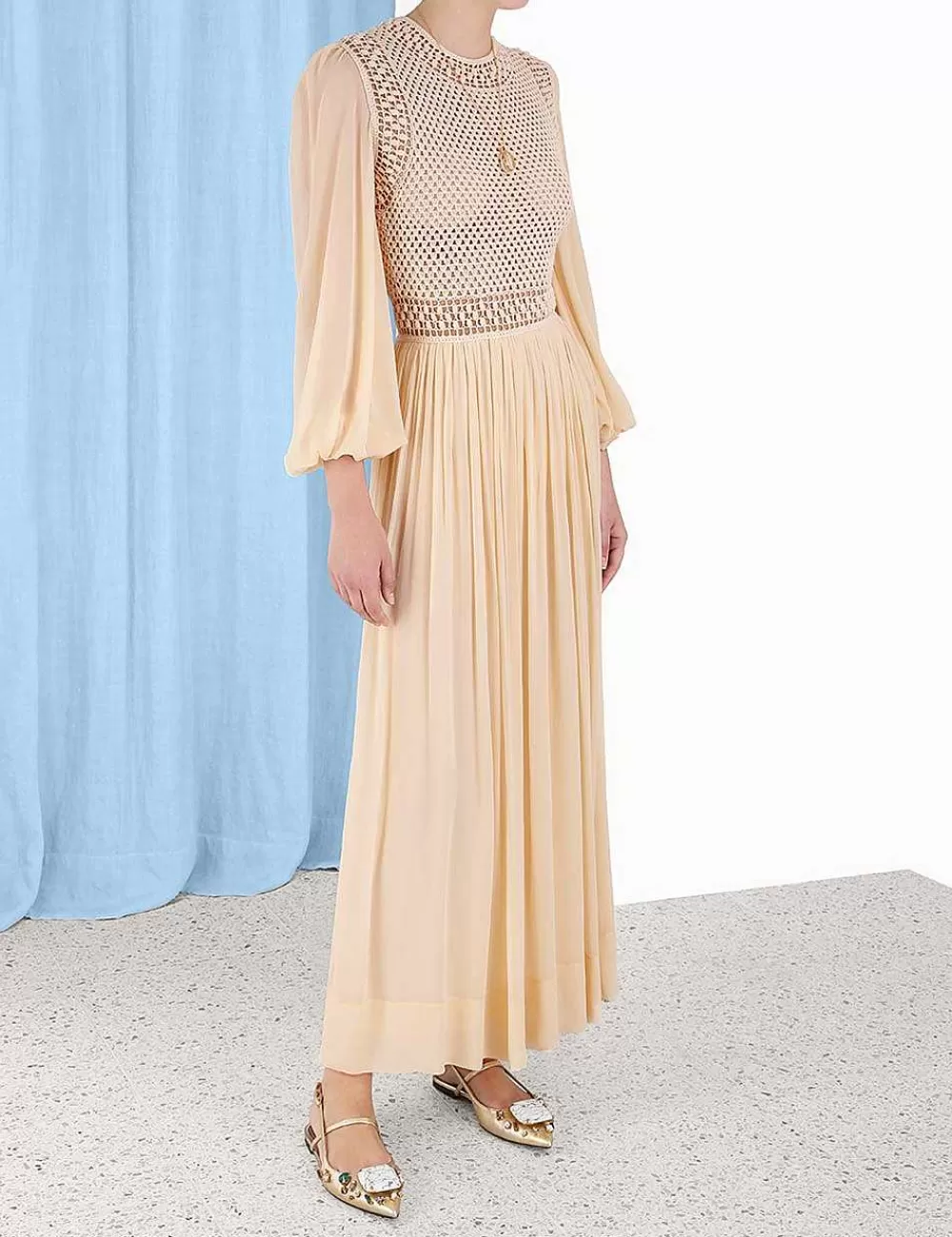 Discount ZIMMERMANN Luminosity Crochet Bodice Midi