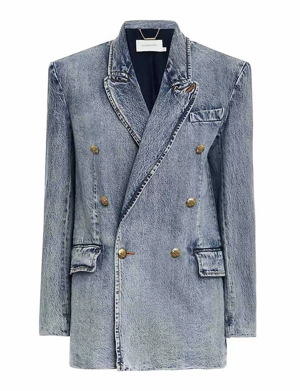 Fashion ZIMMERMANN Luminosity Denim Blazer