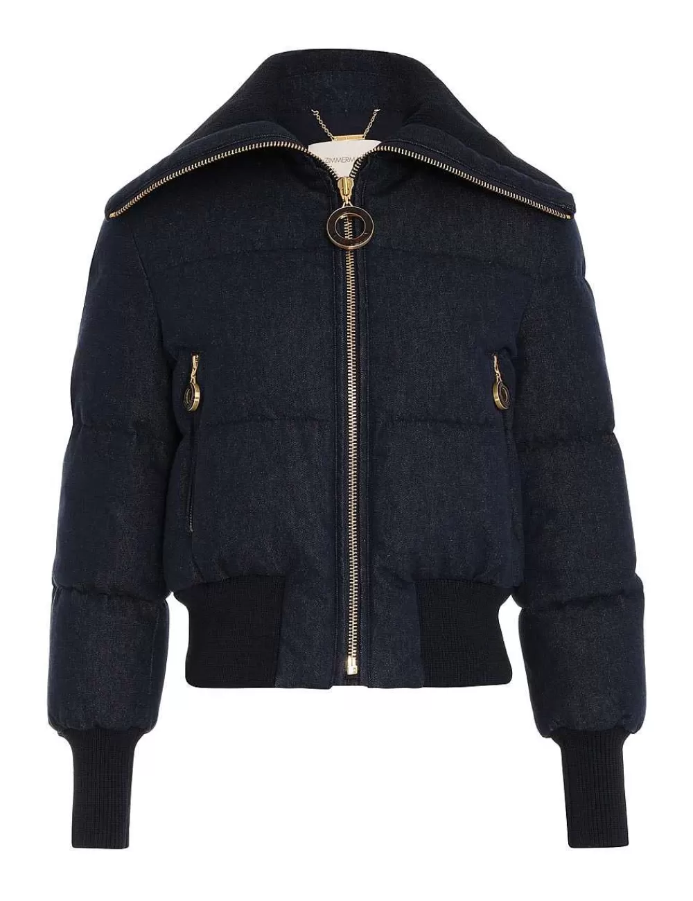 Best Sale ZIMMERMANN Luminosity Denim Down Jacket