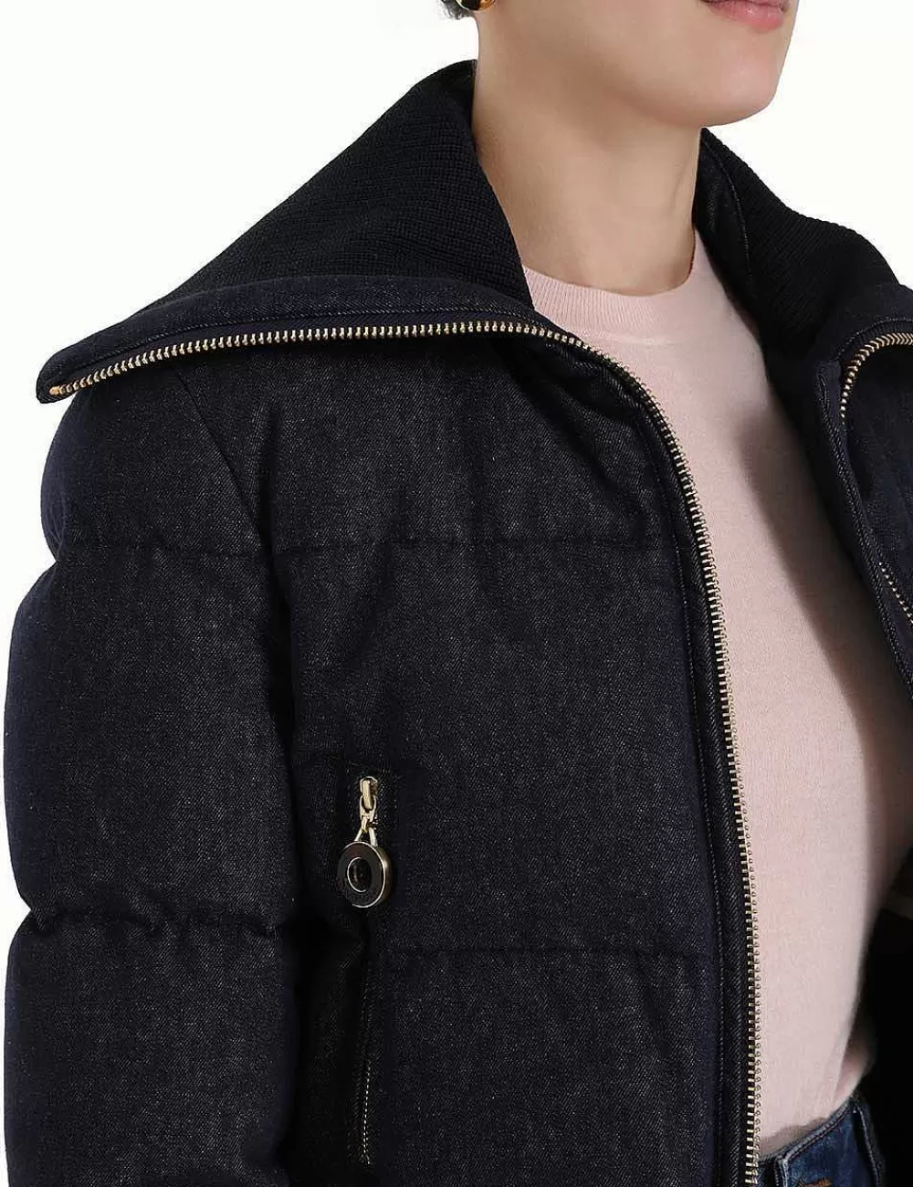 Store ZIMMERMANN Luminosity Denim Down Jacket