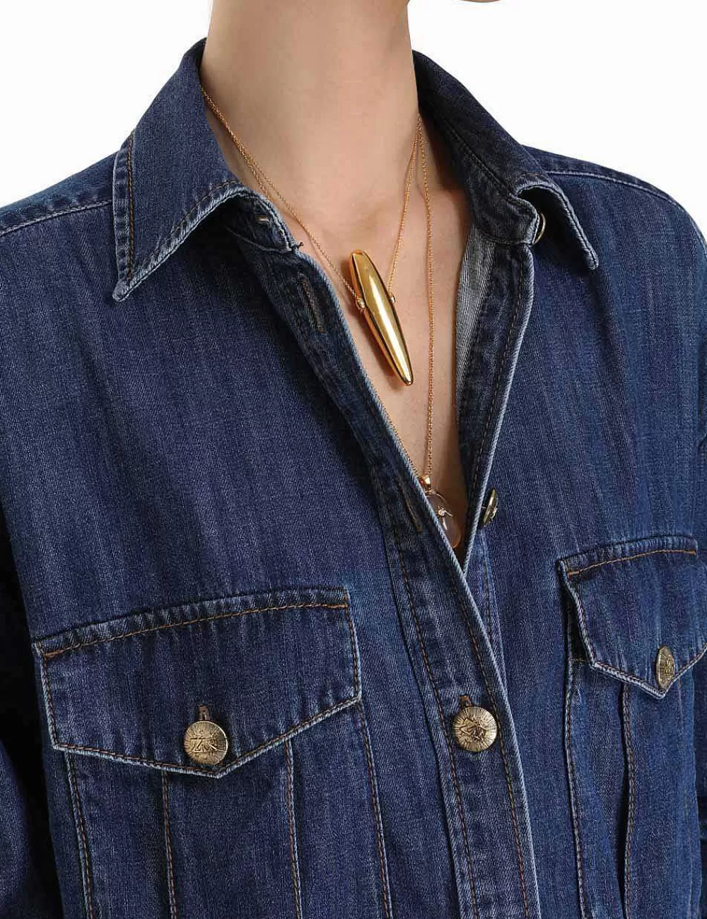 Clearance ZIMMERMANN Luminosity Denim Shirt