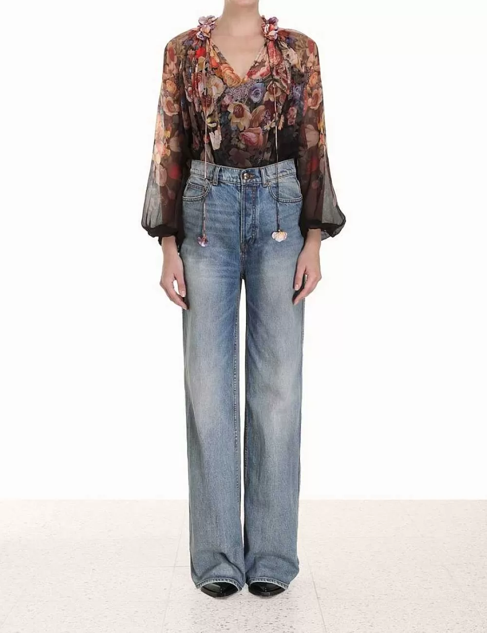 Online ZIMMERMANN Luminosity Floral Blouse