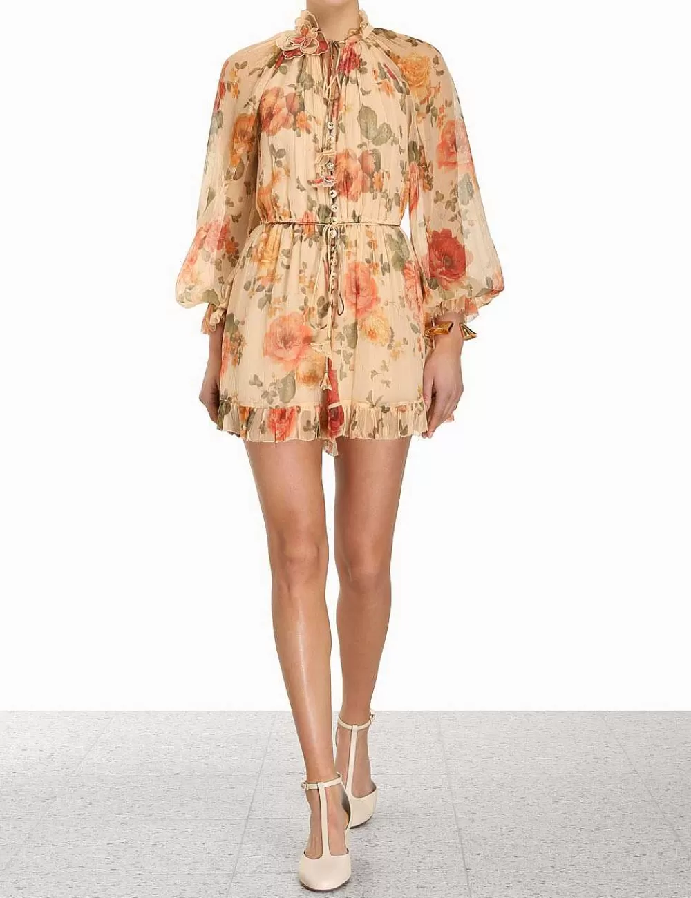 Store ZIMMERMANN Luminosity Flutter Playsuit