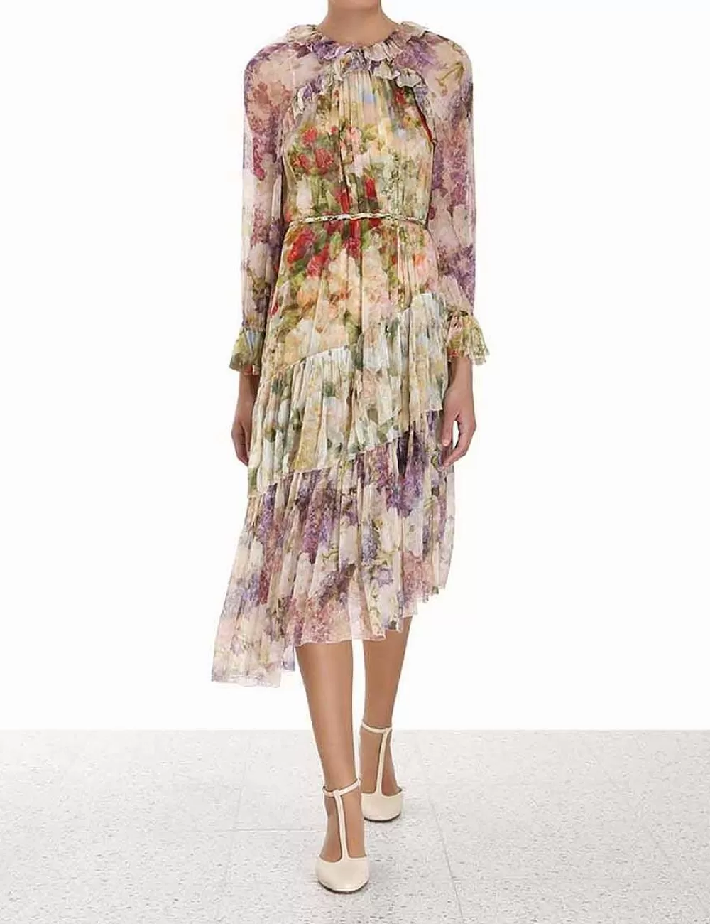 Sale ZIMMERMANN Luminosity Frill Midi Dress