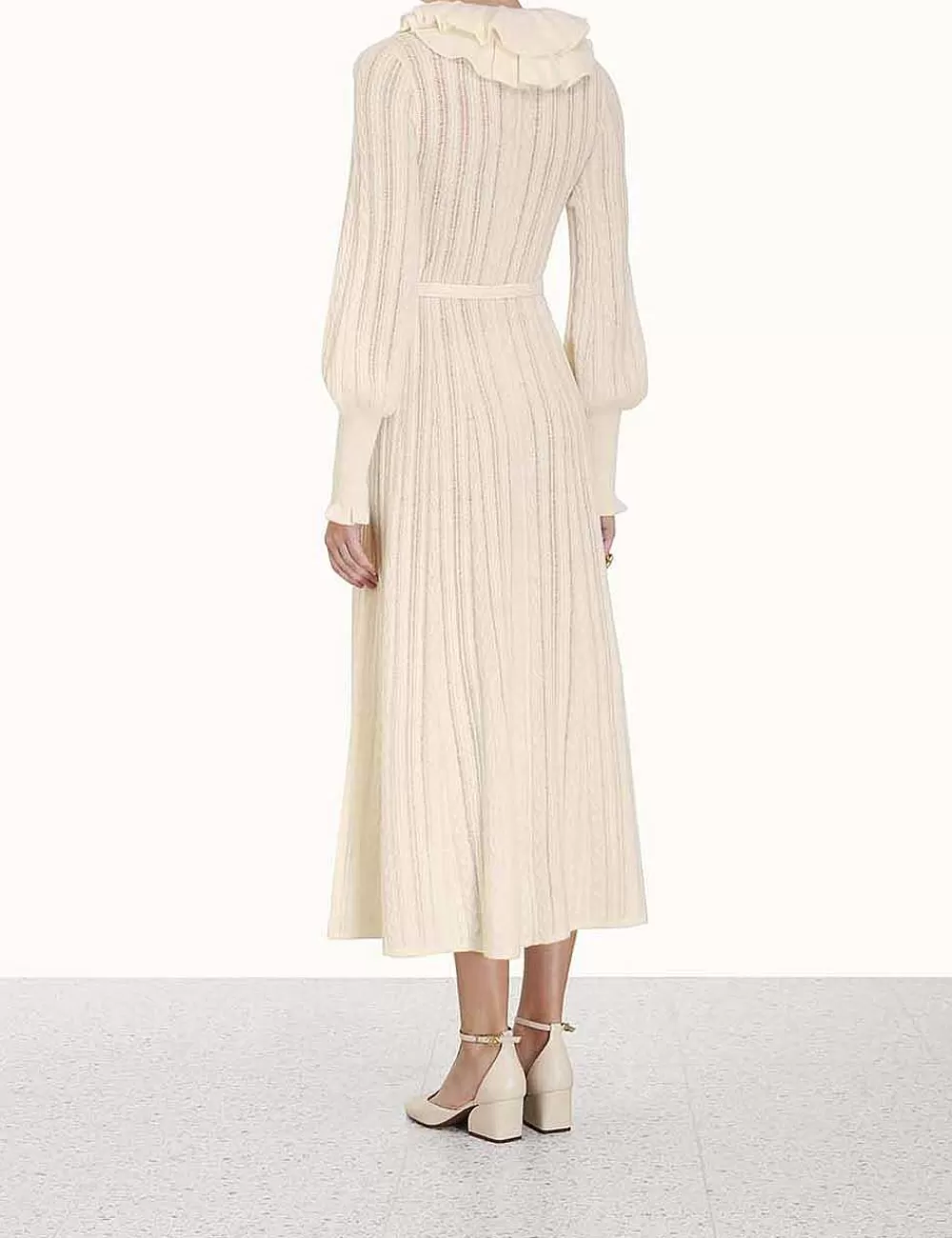 Cheap ZIMMERMANN Luminosity Frill Neck Dress