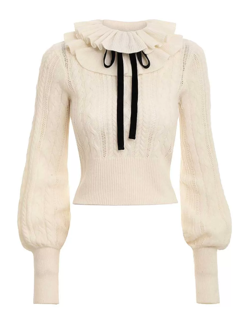 Online ZIMMERMANN Luminosity Frill Neck Sweater