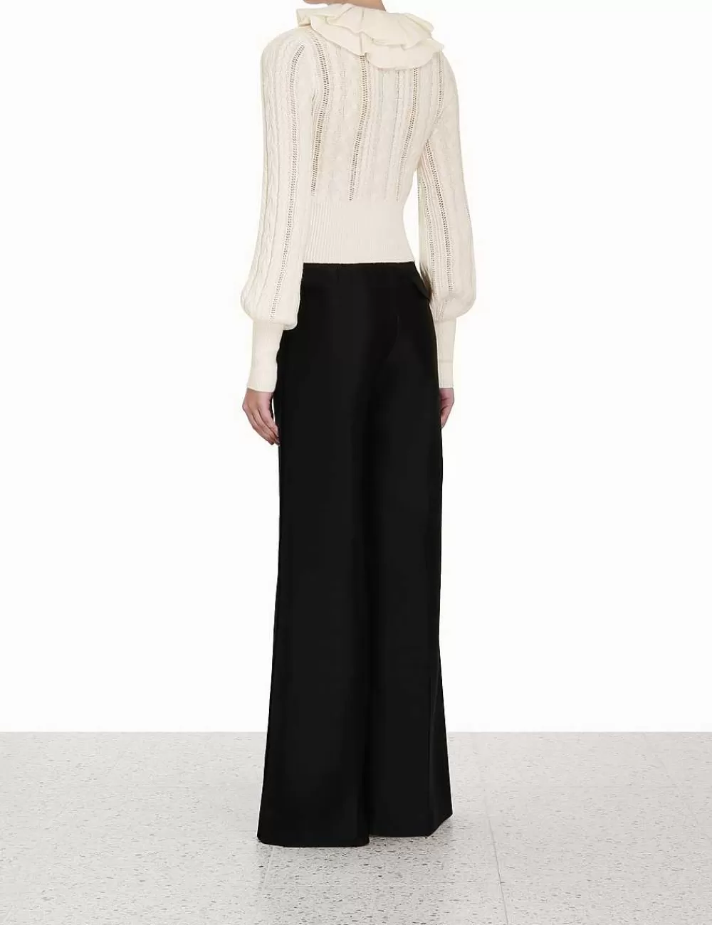 Discount ZIMMERMANN Luminosity Frill Neck Sweater