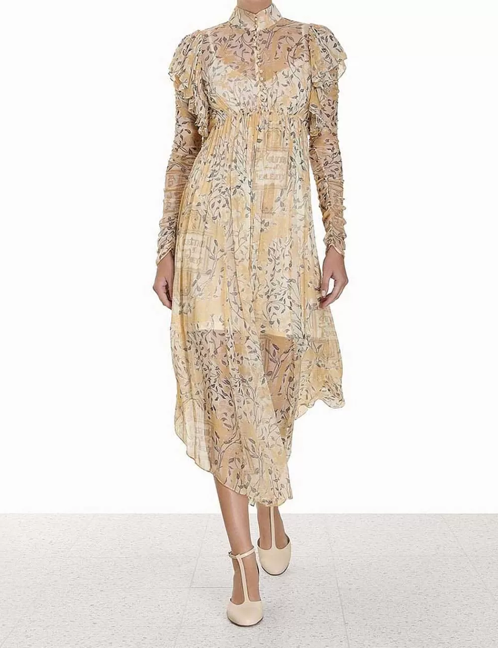 Flash Sale ZIMMERMANN Luminosity Gathered Midi Dress