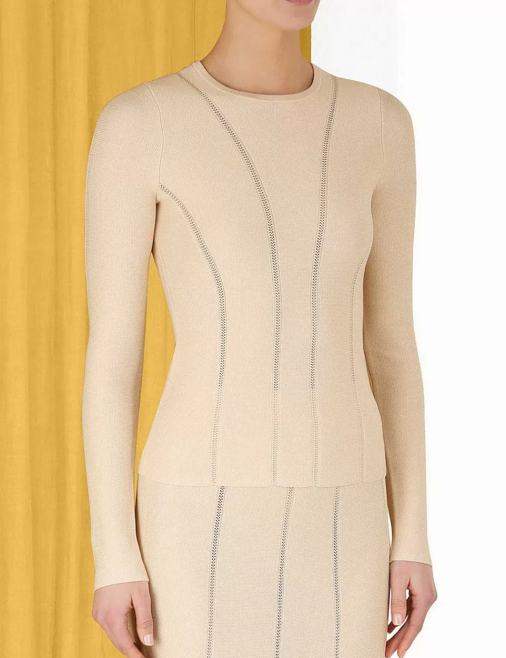 Sale ZIMMERMANN Luminosity Knit Panelled Top
