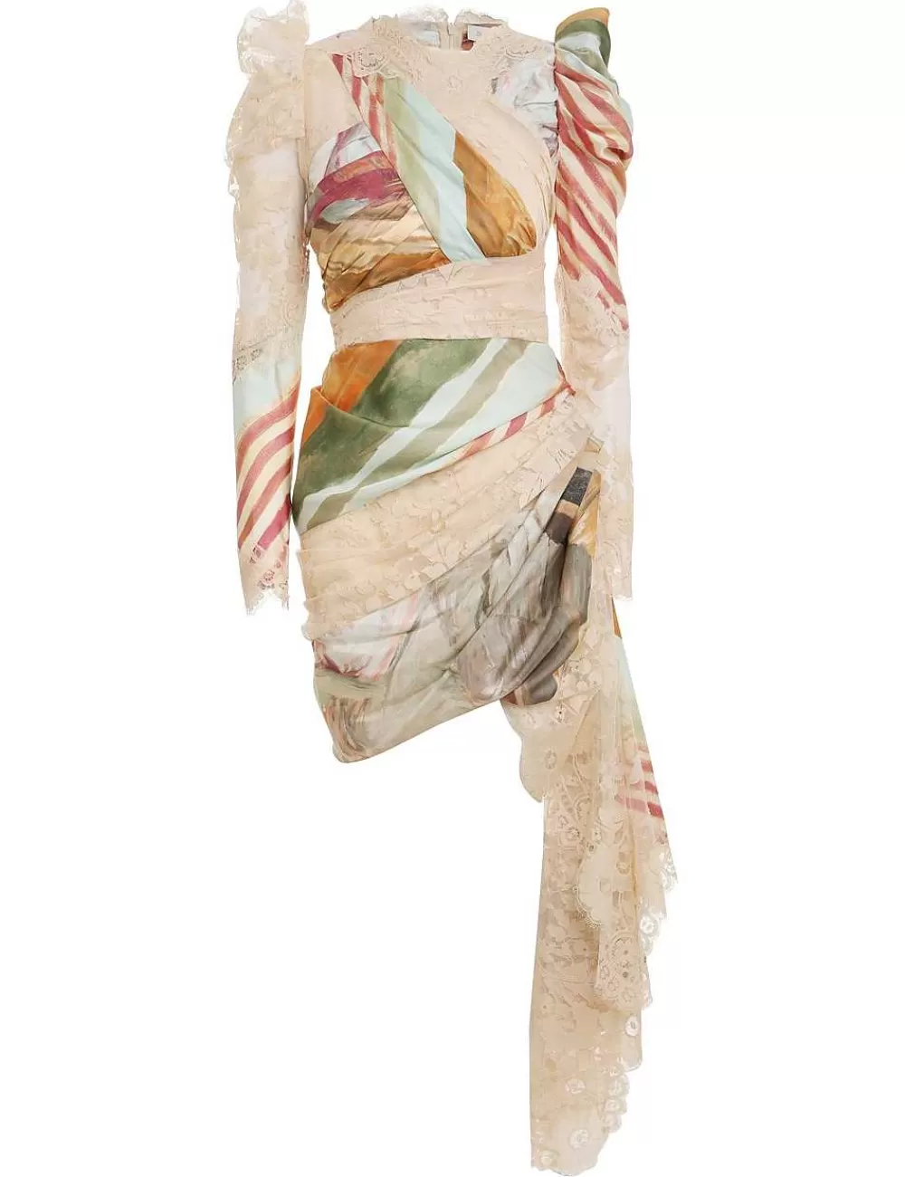 Shop ZIMMERMANN Luminosity Lace Drape Mini