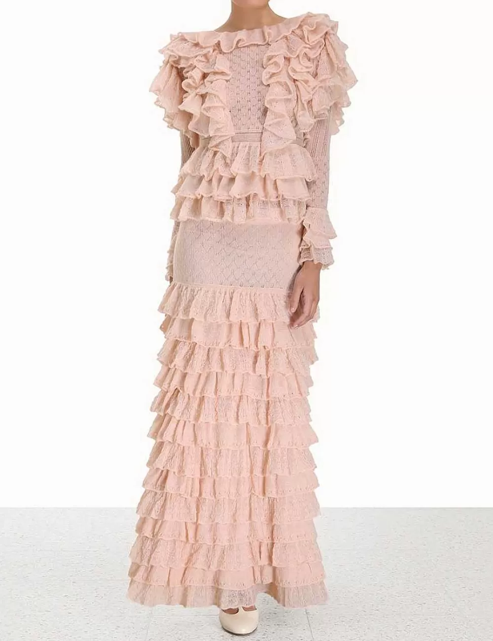 Best Sale ZIMMERMANN Luminosity Lace Frill Skirt