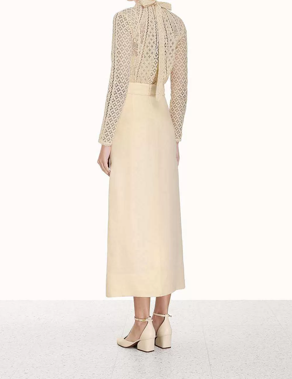 Best Sale ZIMMERMANN Luminosity Lace Paneled Blouse
