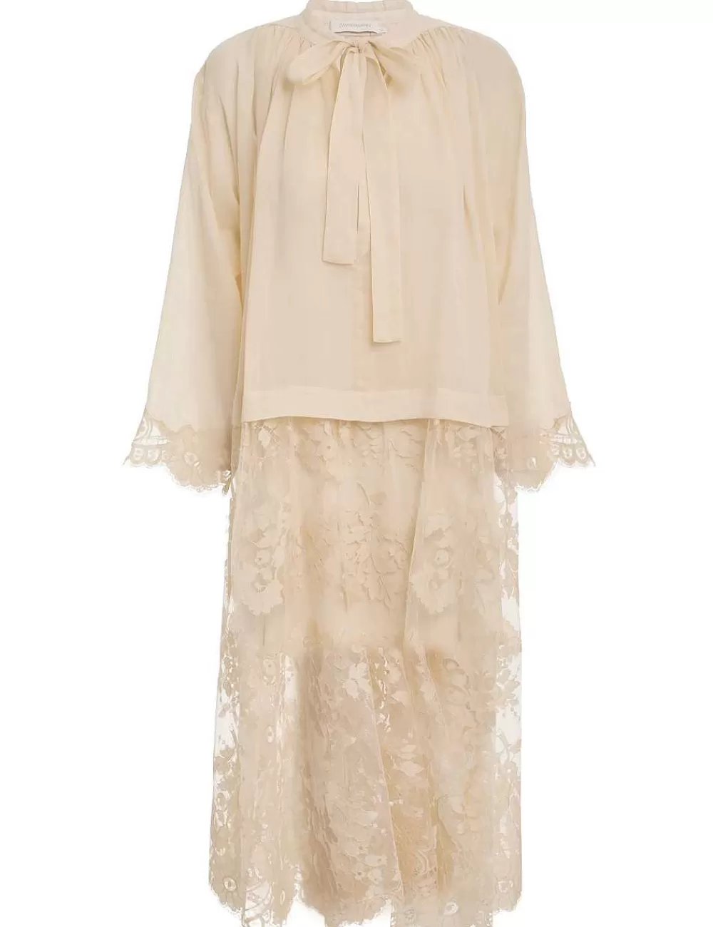 Clearance ZIMMERMANN Luminosity Lace Shirt