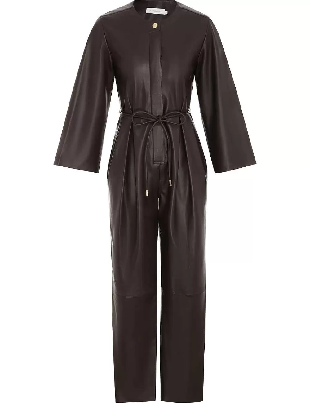 New ZIMMERMANN Luminosity Leather Jumpsuit