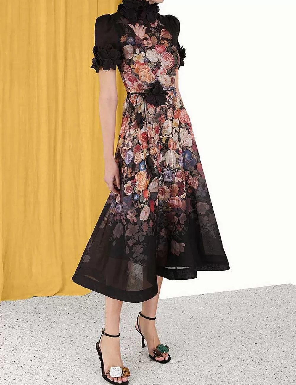Cheap ZIMMERMANN Luminosity Liftoff Flower Midi