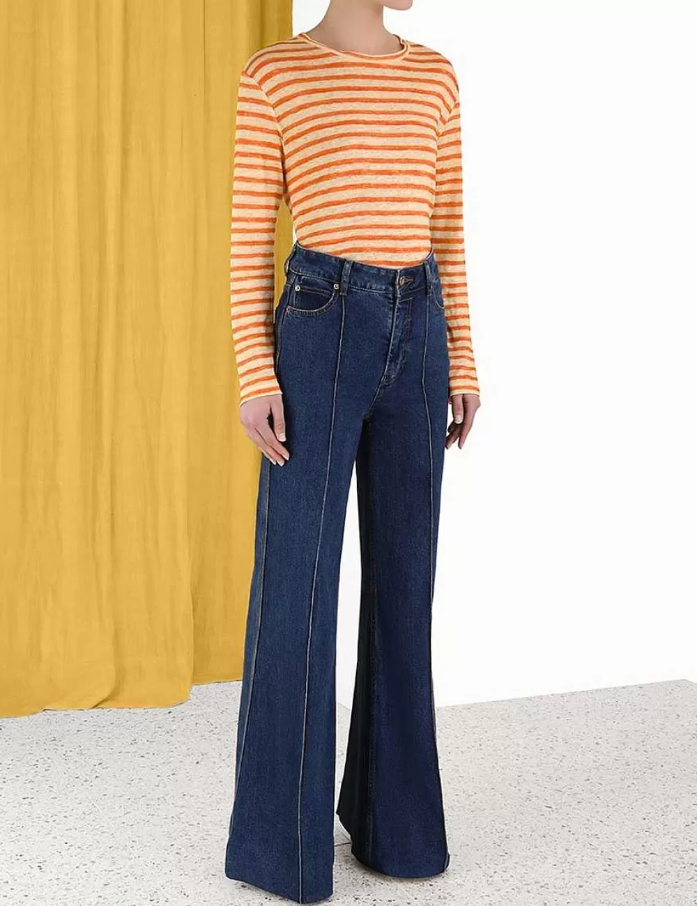 Outlet ZIMMERMANN Luminosity Long Sleeve Tee