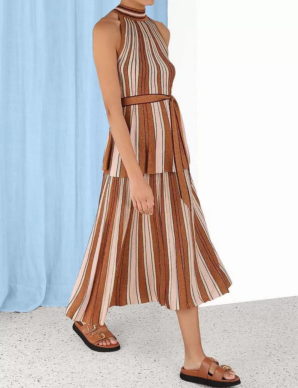 Sale ZIMMERMANN Luminosity Lurex Halter Top