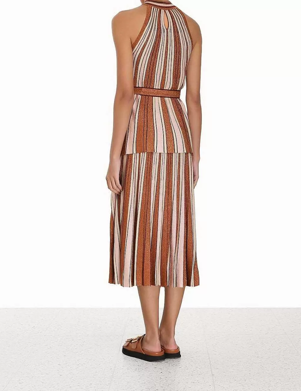 Shop ZIMMERMANN Luminosity Lurex Halter Top