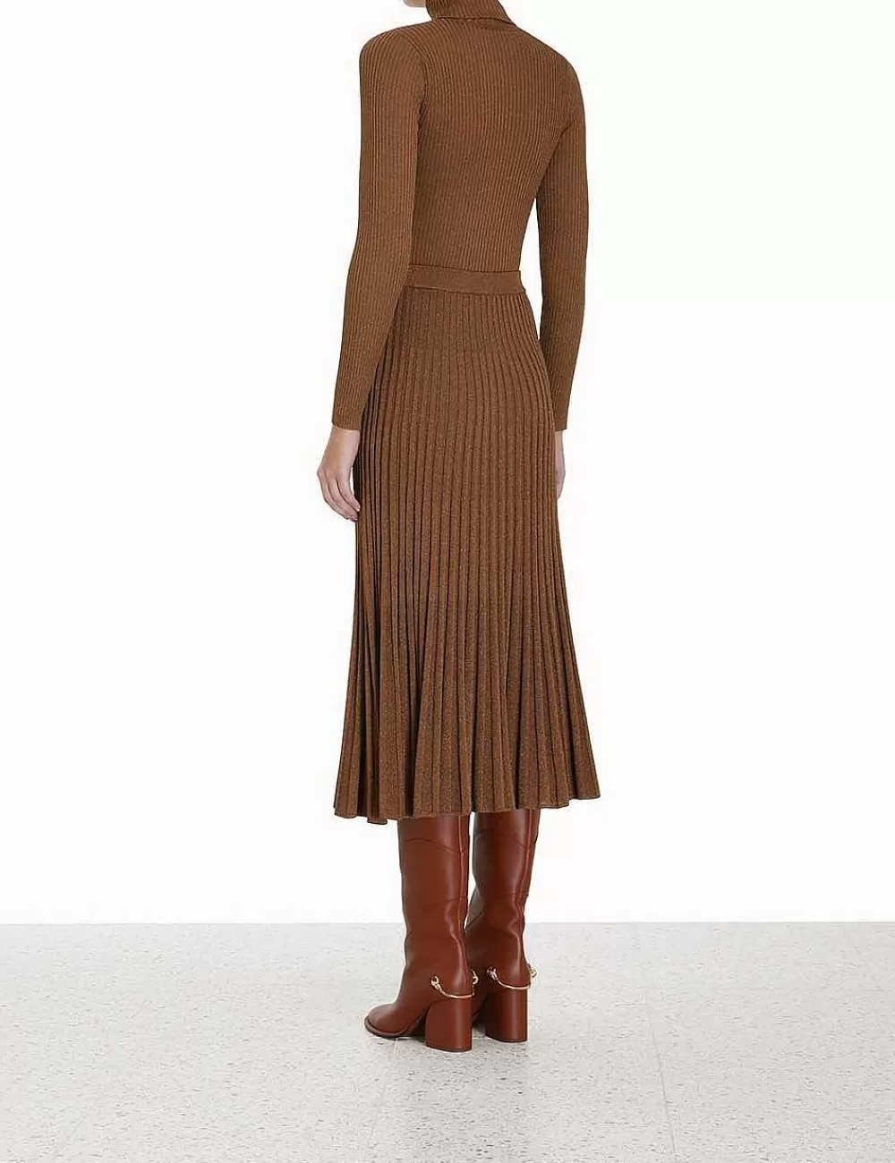 Fashion ZIMMERMANN Luminosity Lurex Midi Skirt