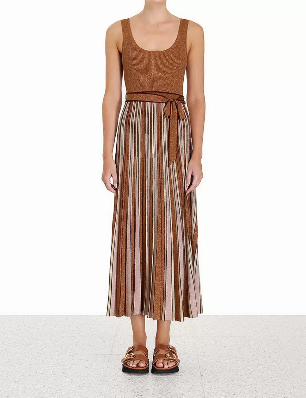 Hot ZIMMERMANN Luminosity Lurex Scoop Dress
