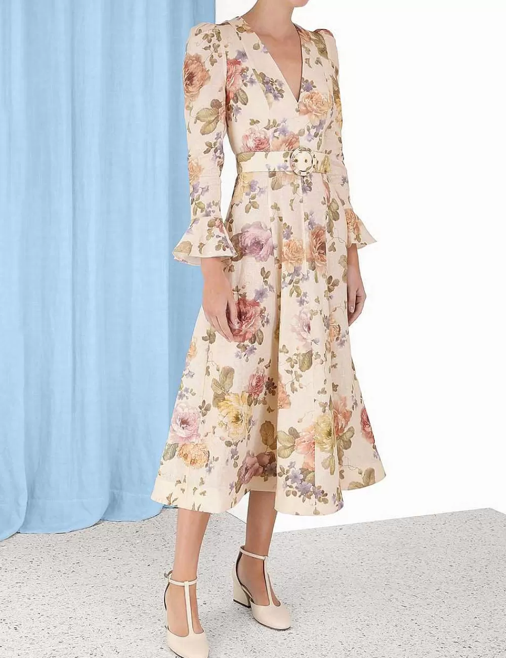 Shop ZIMMERMANN Luminosity Midi Dress