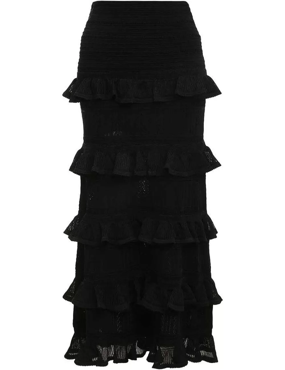 Outlet ZIMMERMANN Luminosity Ruffle Midi Skirt