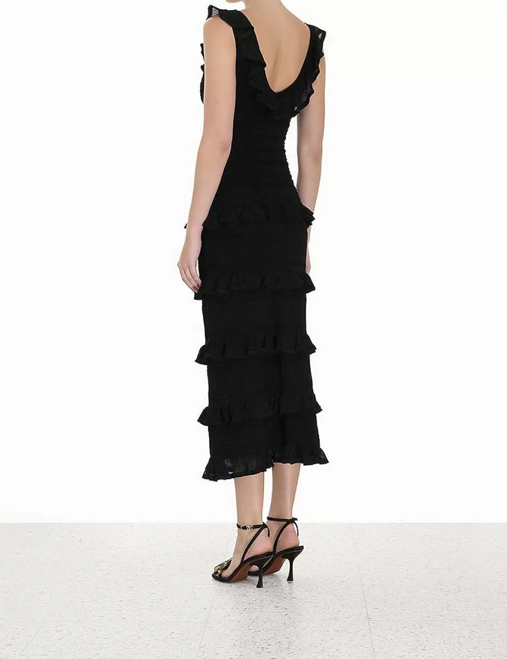 Sale ZIMMERMANN Luminosity Ruffle Tank Dress