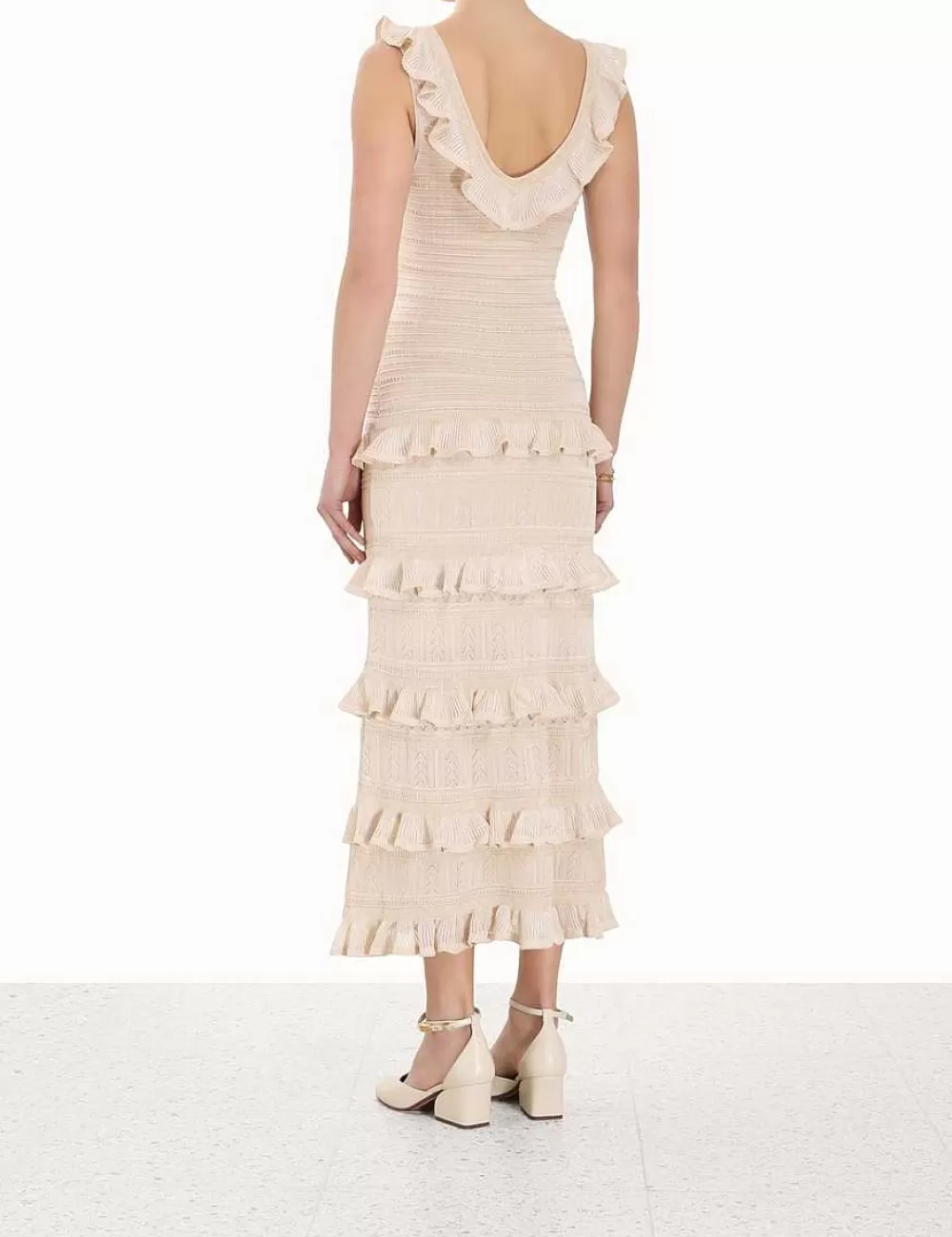 Outlet ZIMMERMANN Luminosity Ruffle Tank Dress