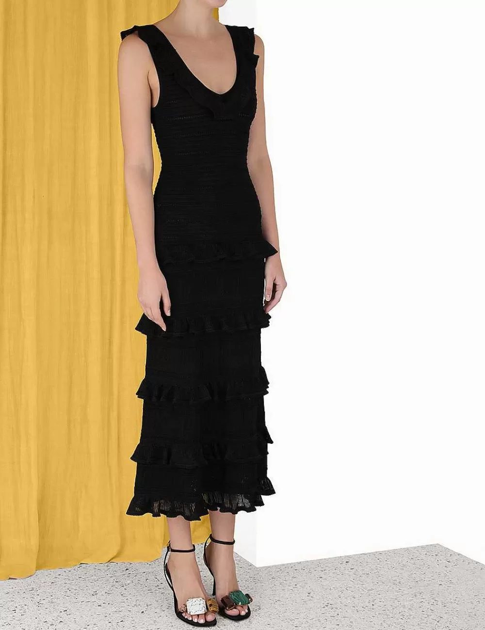 Fashion ZIMMERMANN Luminosity Ruffle Tank Dress