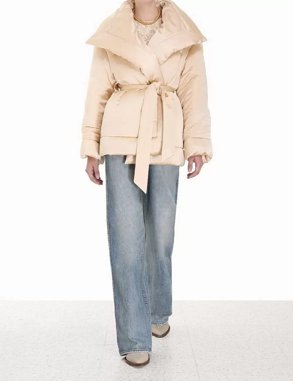 Best Sale ZIMMERMANN Luminosity Satin Wadded Jacket