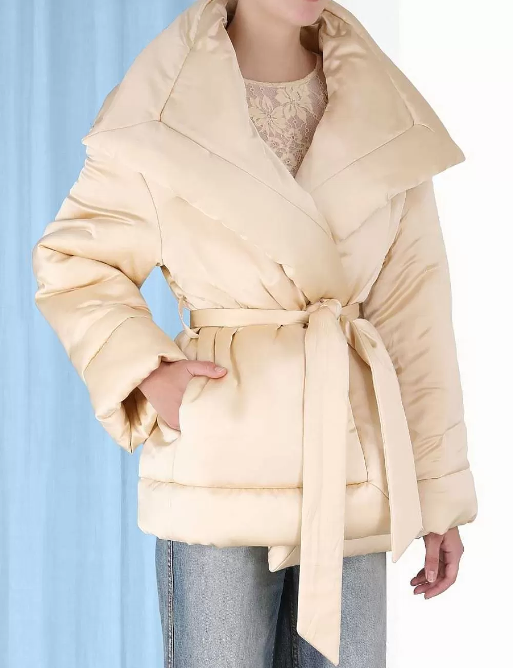 Best Sale ZIMMERMANN Luminosity Satin Wadded Jacket