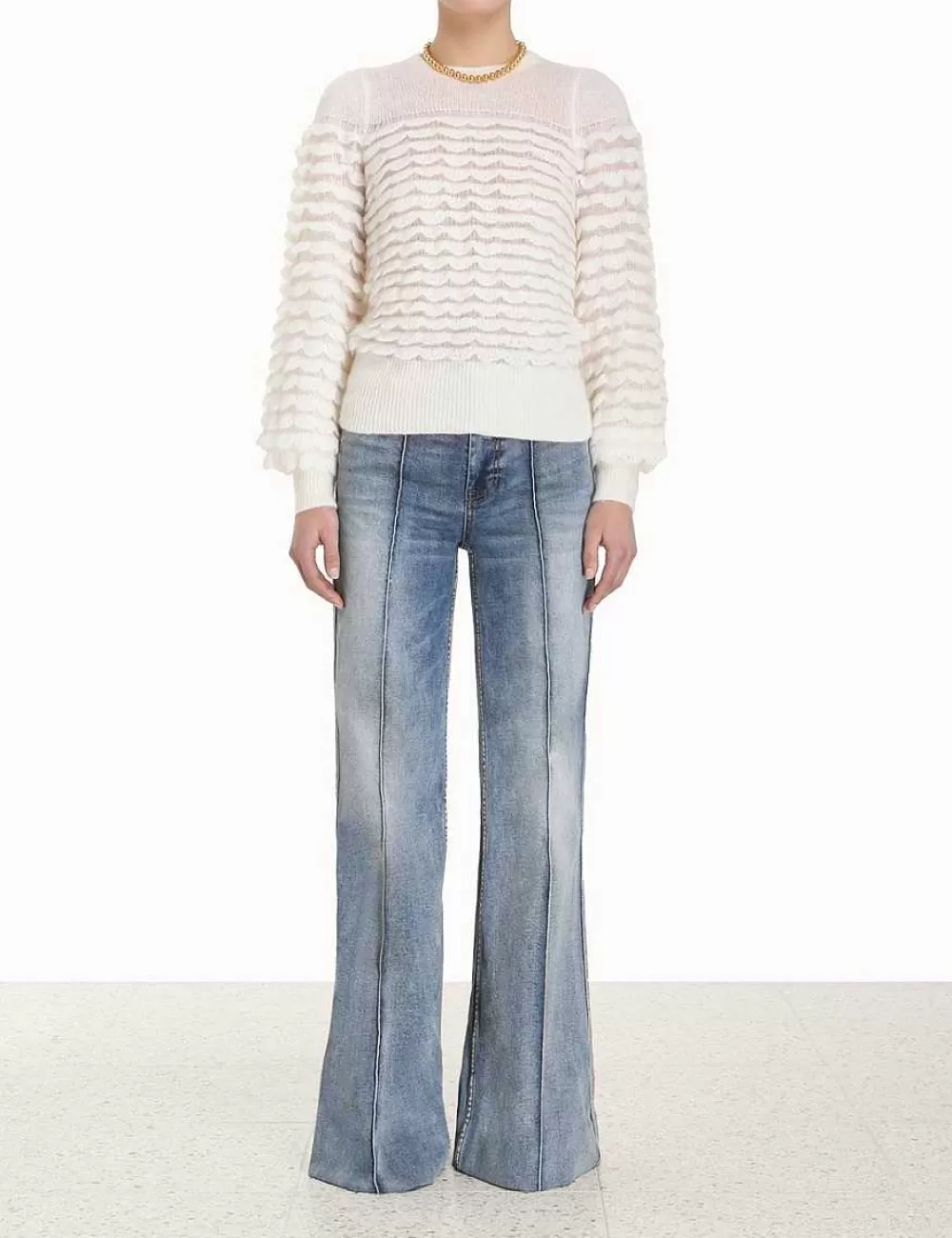 New ZIMMERMANN Luminosity Scallop Sweater