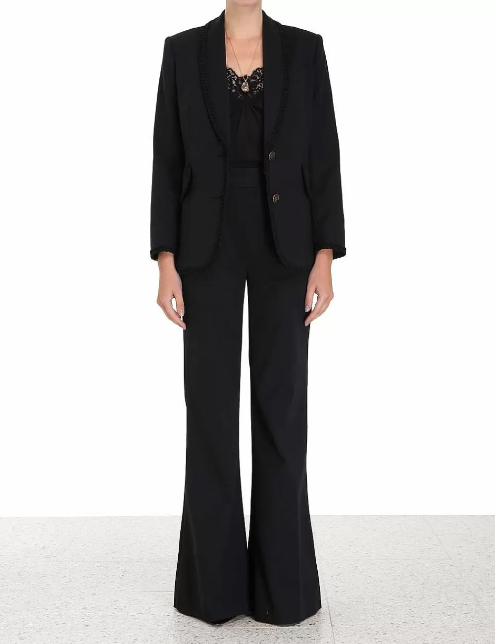 Best Sale ZIMMERMANN Luminosity Shawl Collar Blazer