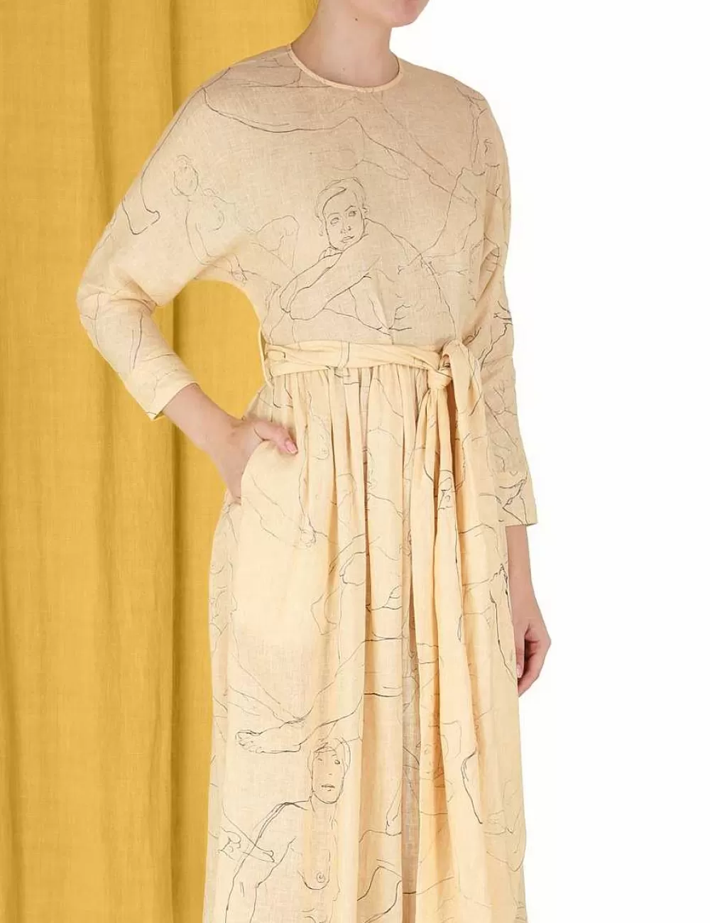Cheap ZIMMERMANN Luminosity Tie Midi Dress