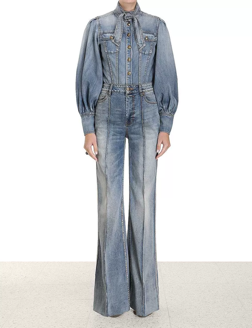 Cheap ZIMMERMANN Luminosity Wide Leg Jean