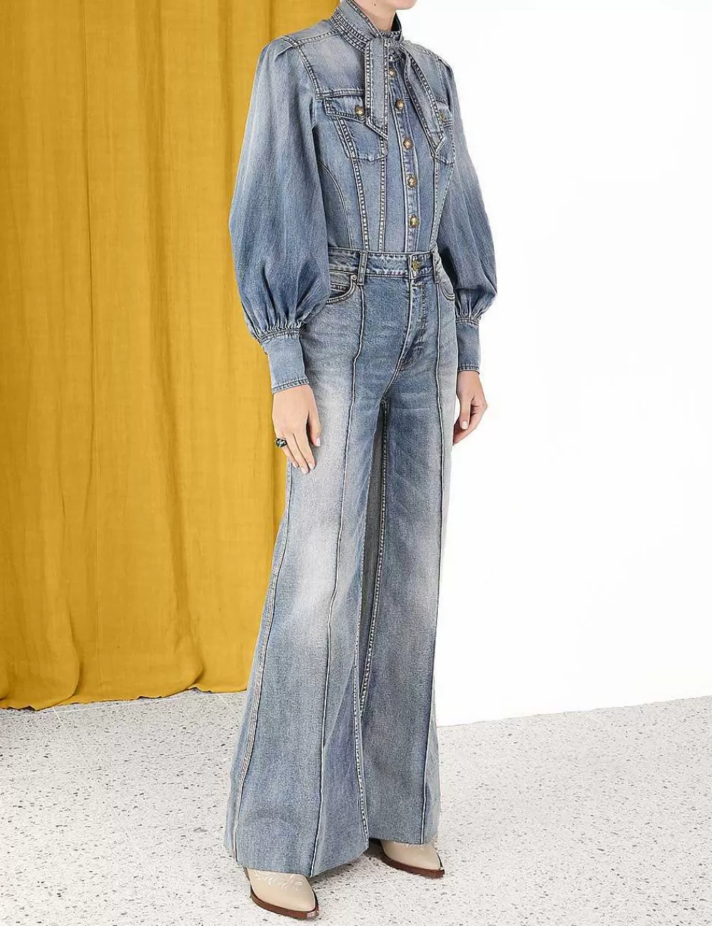 Cheap ZIMMERMANN Luminosity Wide Leg Jean