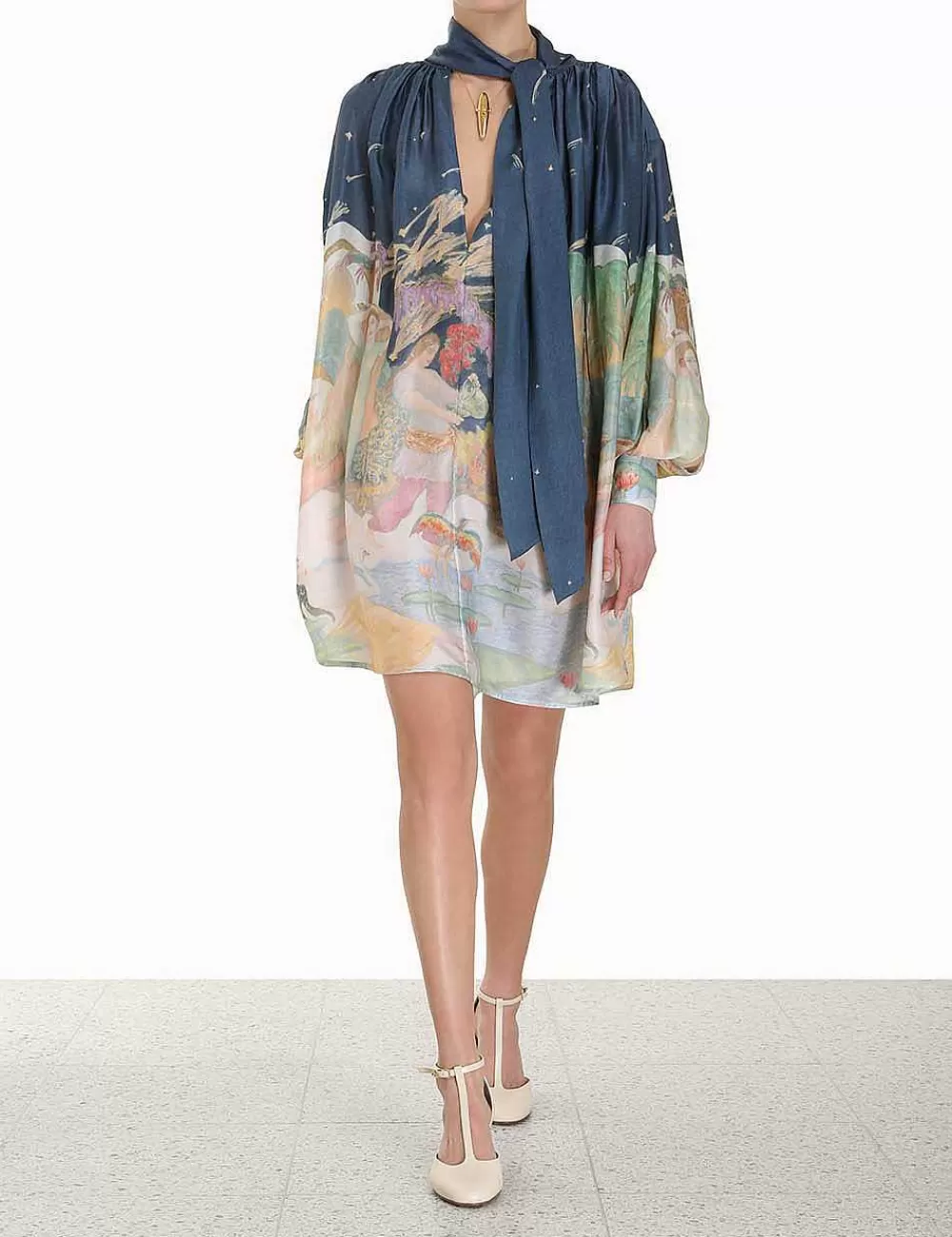 Fashion ZIMMERMANN Lyrical Barrel Mini Dress