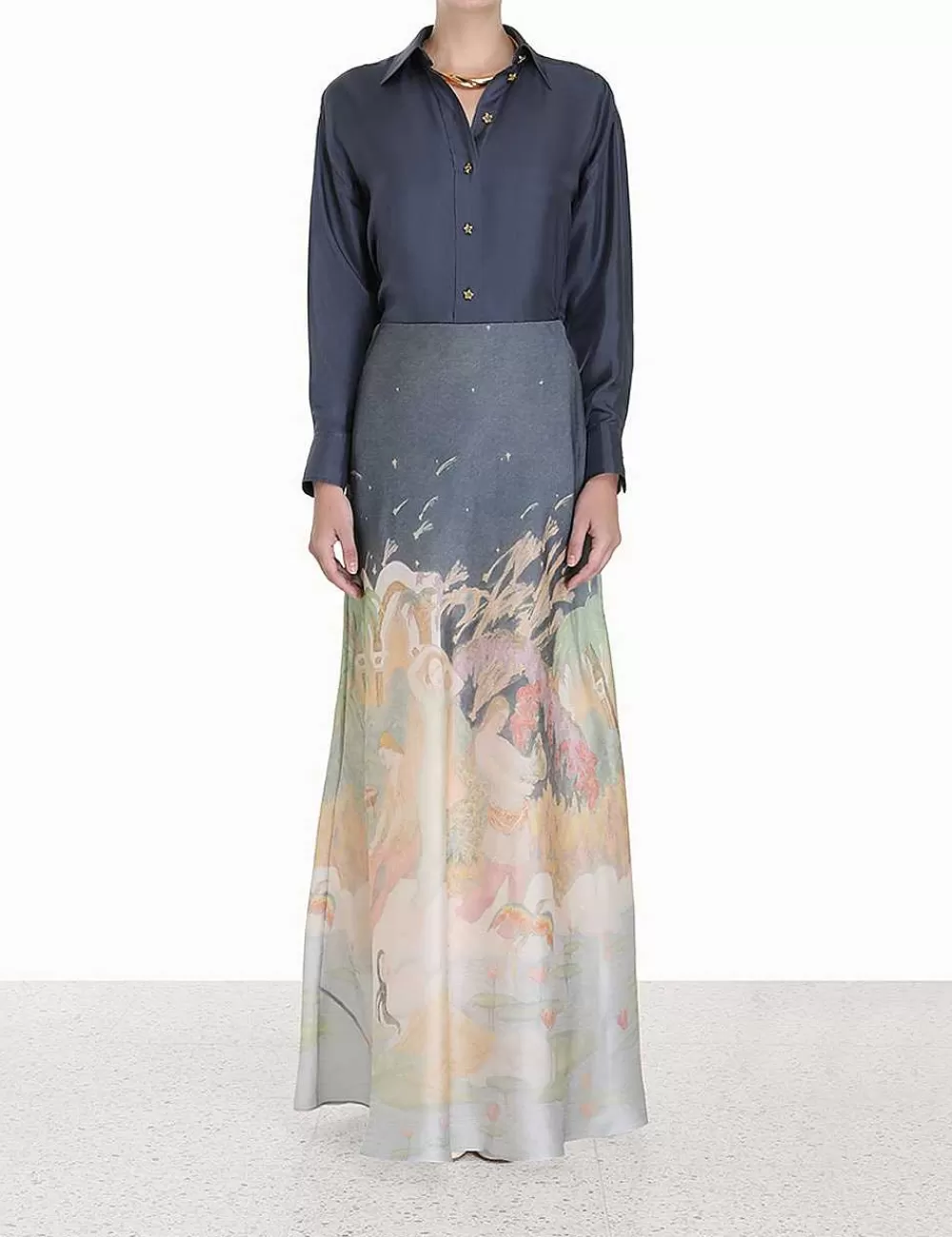 Shop ZIMMERMANN Lyrical Bias Flare Skirt