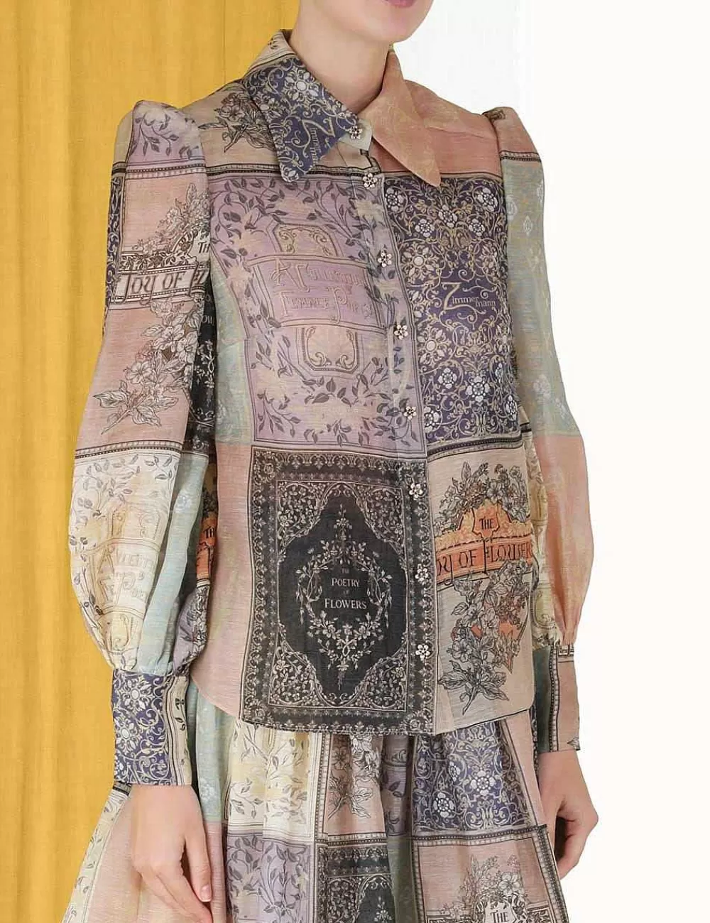Store ZIMMERMANN Lyrical Book Print Blouse