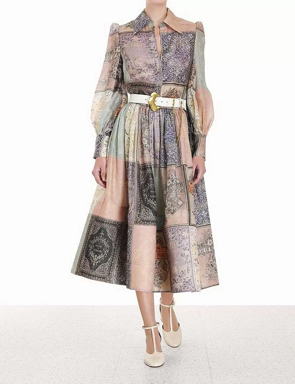 Best Sale ZIMMERMANN Lyrical Book Print Midi Skirt