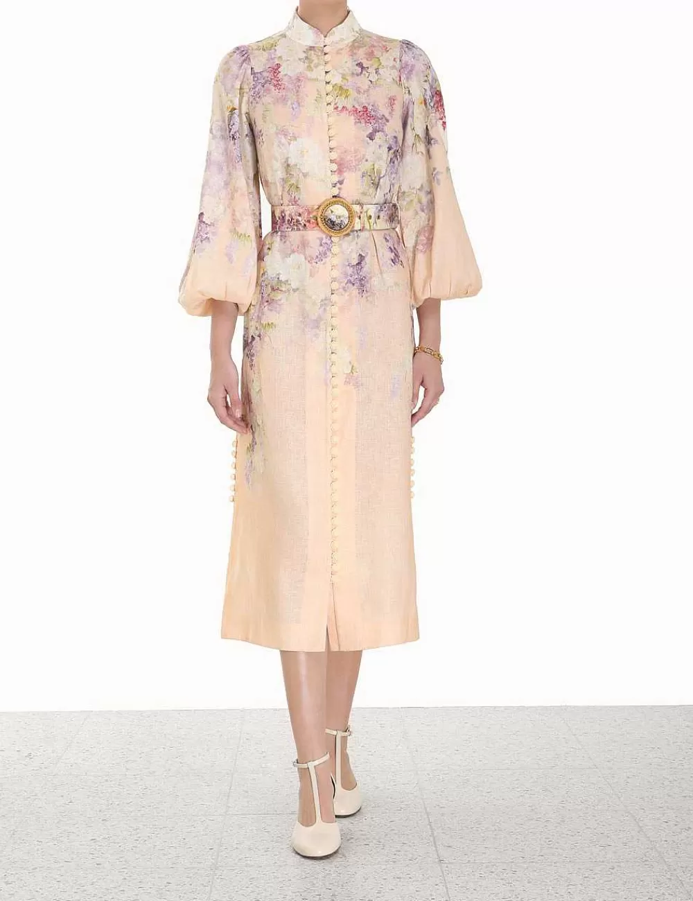 Best ZIMMERMANN Lyrical Buttoned Midi Dress