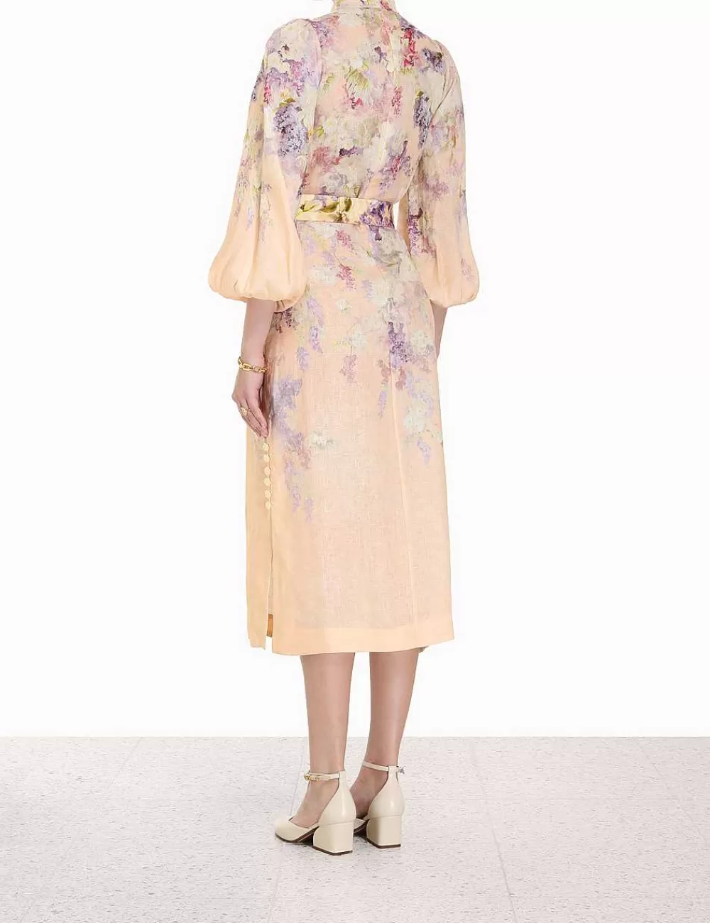 Flash Sale ZIMMERMANN Lyrical Buttoned Midi Dress